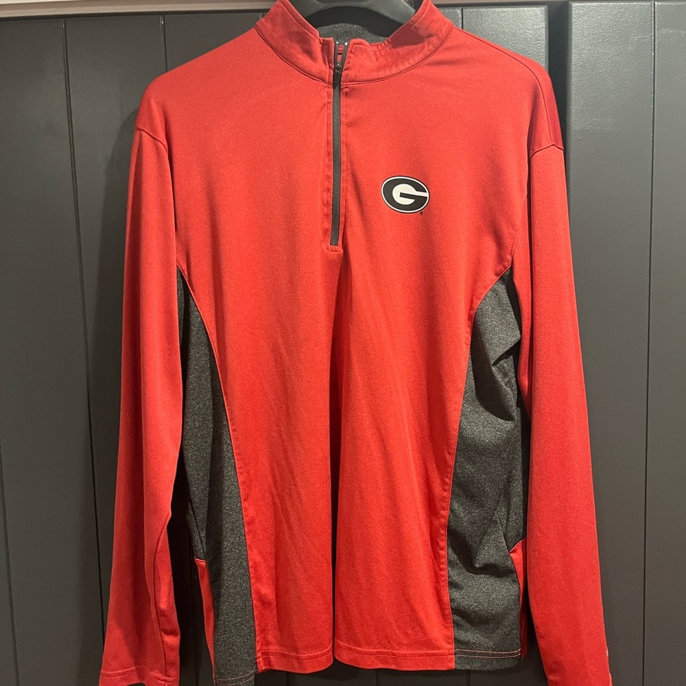 Mens Georgia Bulldogs 1/2 Zip